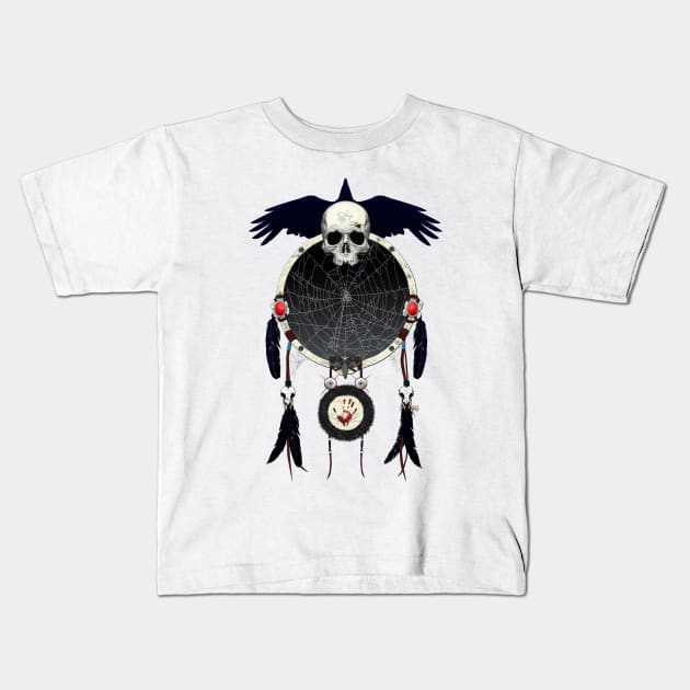 Nightmare Catcher 2- For Light Colored T's Kids T-Shirt by Sean Damien